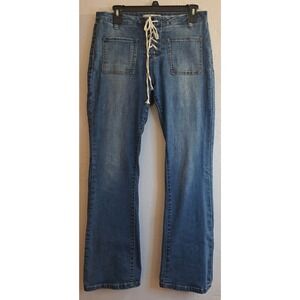 Monkey Ride Jeans OG Vtg Flare Leg 11/30 y2k Retro Festival Boho Hippie Western